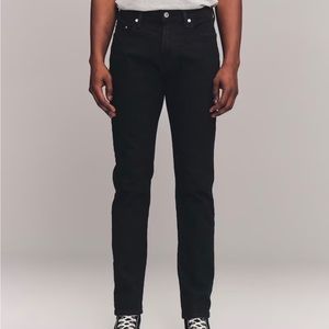 Abercrombie men’s black skinny jeans